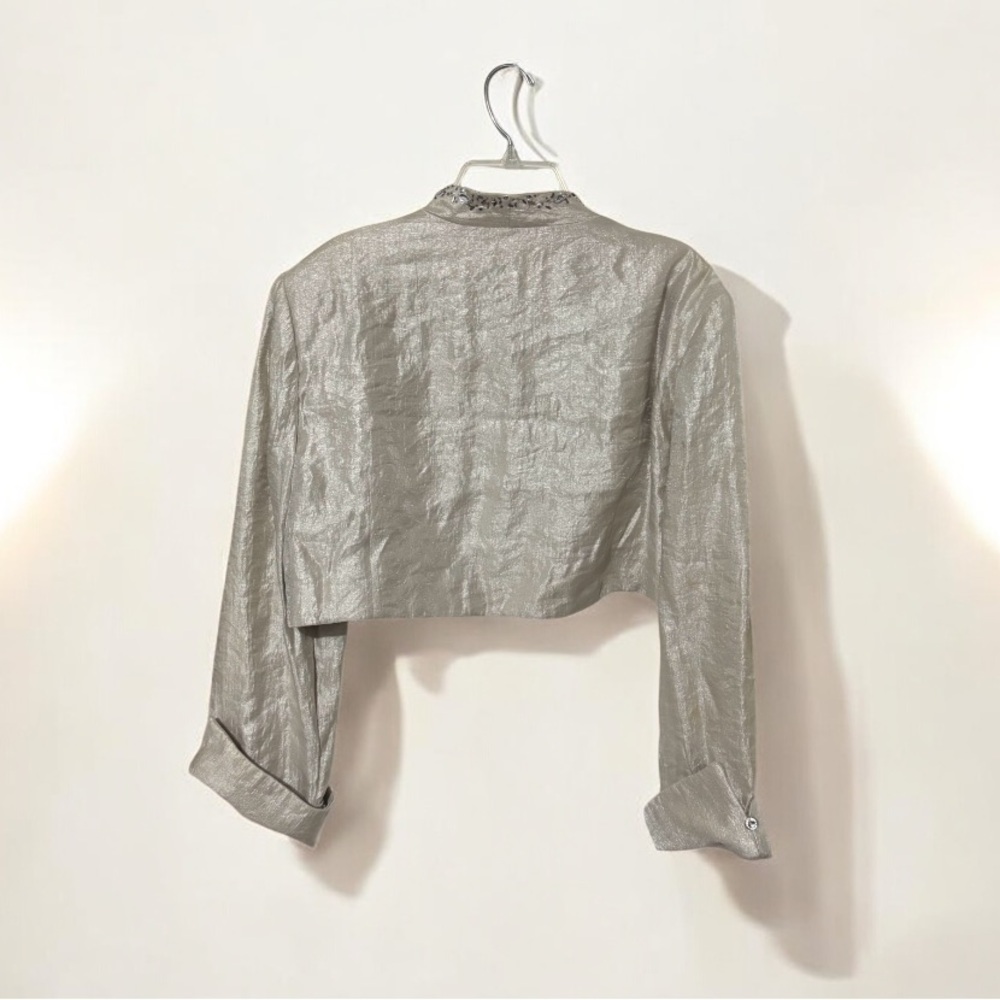 Ignite Evenings Silver Embellished Jacket - Picture 2 of 7